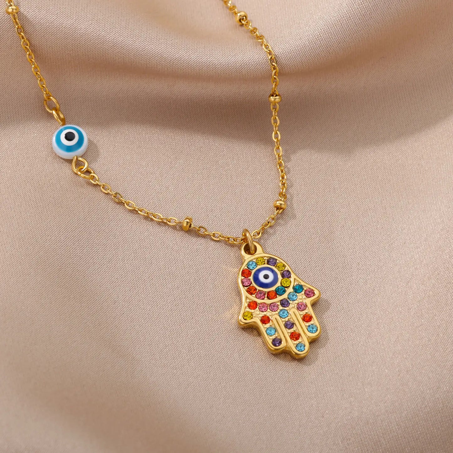 Collier Oeil et Main de Fatma